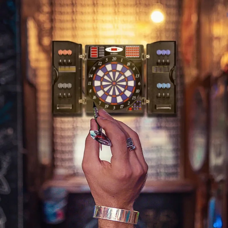 Atacado: Novo Dartboard Eletrô - Electronic Dartboard Cabinet avaliação e preço